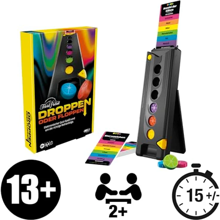 Hasbro Gaming Droppen oder Floppen, elektronisches Partyspiel - Deutsche Version, schneller Spielverlauf für viel Action – Bild 2