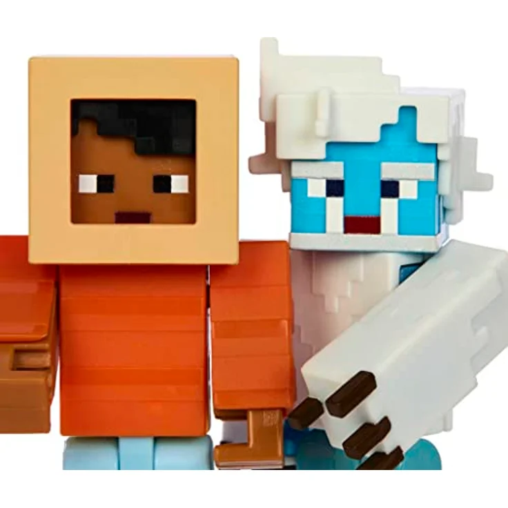 Minecraft Creator Storypack, Sammelfiguren Set mit 2 Actionfiguren und 3 DLCs für Camp Enderwood – Bild 3