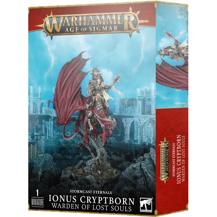 Games Workshop Stormcast Eternals: Ionus Gruftgeboren, mehrteilige Kunststoff-Sammelfigur mit berüchtigter Waffe Soulbreaker und 100mm Rundbasis – Bild 1
