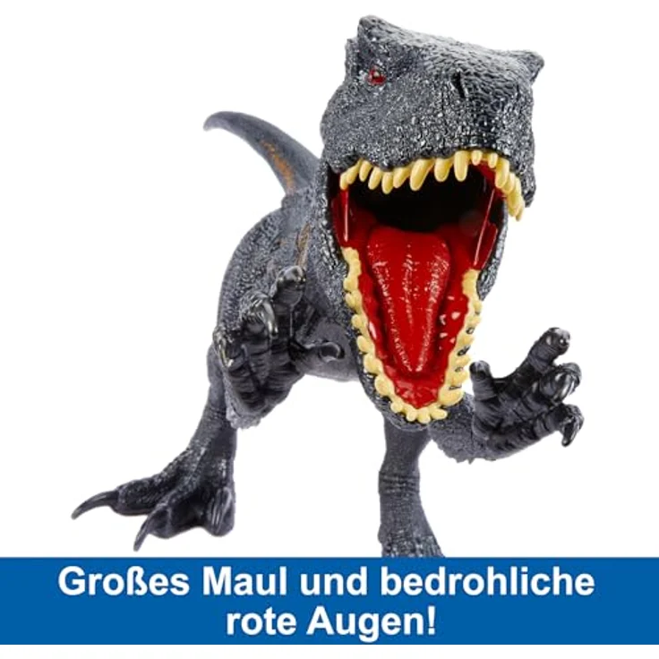 Jurassic World Riesendinosaurier-Spielzeug Indoraptor, verschlingt Minifiguren, ca. 90 cm lange authentische Figur – Bild 3