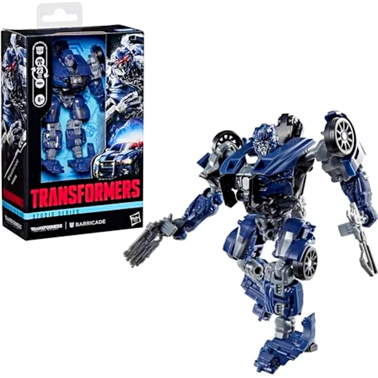 Hasbro Transformers: The Last Knight Studio Series Deluxe Class Actionfigur Barricade, 11 cm, Ford Mustang Polizeiwagen-Modus, 23 Verwandlungsschritte, mit Blaster-Accessoires – Bild 3