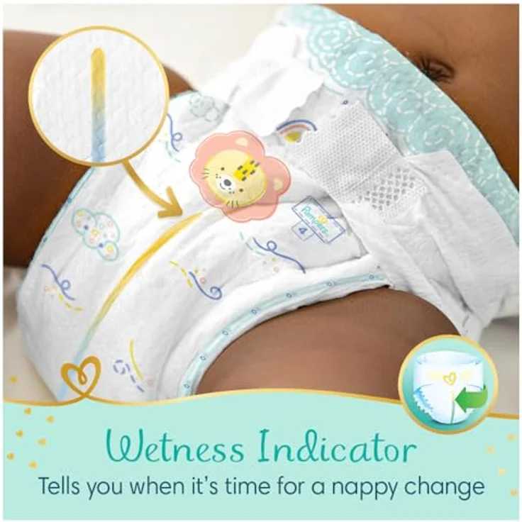 Pampers Premium Care Size 0, Einwegwindeln für Neugeborene bis 3kg, 30 Stück, mit schneller Absorption und atmungsaktivem Material – Bild 4