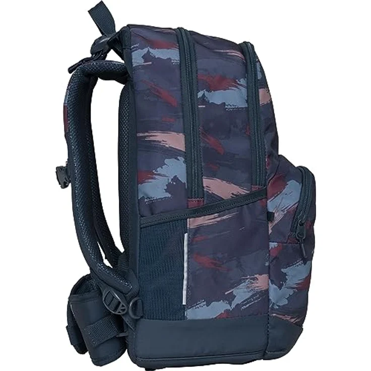 Beckmann Norway Schulrucksack Sport Jr. im Blau-Bürstendesign, Polyester-Material für den Casual-Stil – Bild 4