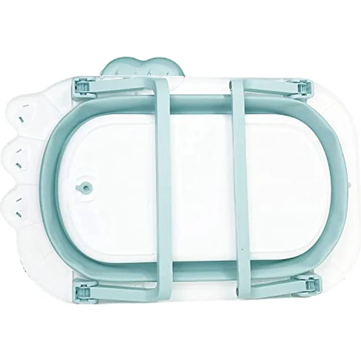 Babify Shower Faltbare Baby-Badewanne mit Badekissen, ultra kompakt, rutschfest, Minzgrün – Bild 6