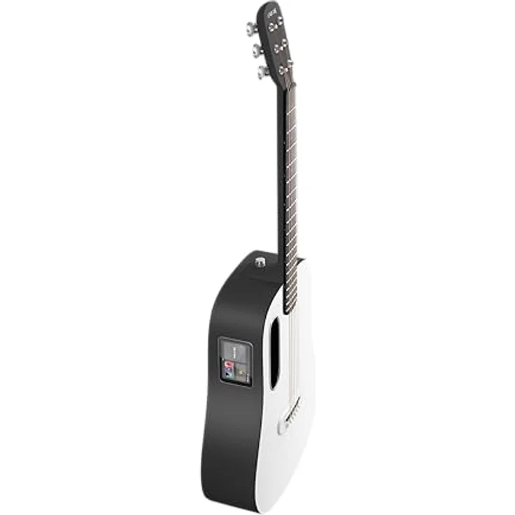 Lava Music ME Play 36 Zoll Nightfall, Akustik Gitarre mit HPL-Korpus, wetterfest, Schwarz-Weiß, integrierter Pickup und Touch-sensitive-Technologie – Bild 7