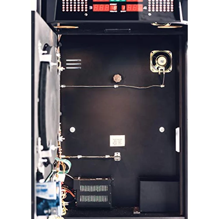 Karella Dartautomat E-Master, Elektronische Dartscheibe in Turnier- und Profiqualität mit Standfuß, für bis zu 4 Spieler, Made in EU – Bild 4