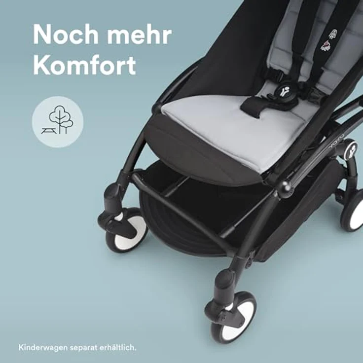 Stokke YOYO Beinablage, Beinstütze mit zwei Positionen für zusätzlichen Komfort, inkl. waschbarem Polyesterkissen – Bild 2