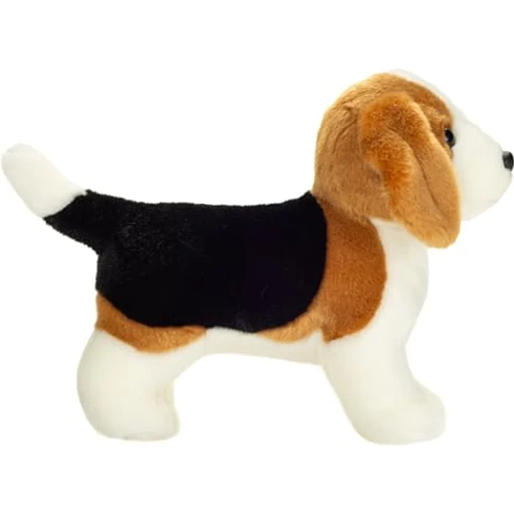 Teddy Hermann 91901 Beagle, stehend 25 cm, Kuscheltier aus streichelweichem Plüsch, waschbar, geprüft für Kinder ab 18 Monaten – Bild 3