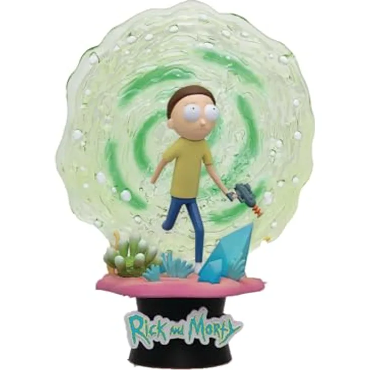 Beast Kingdom Rick & Morty: Morty DS-149 D-Stage Statue, 13,3 cm hoch, sehr detailliert, mit Logo-branded Base