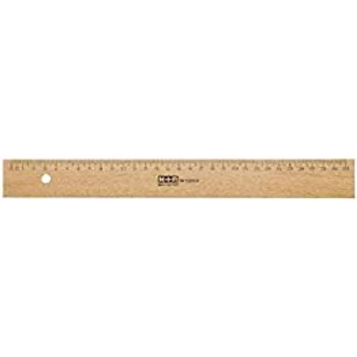 Möbius+Ruppert M+R Lineal Holz 50cm Buche Metalleinlage 1 Stück (719500000) – Bild 2