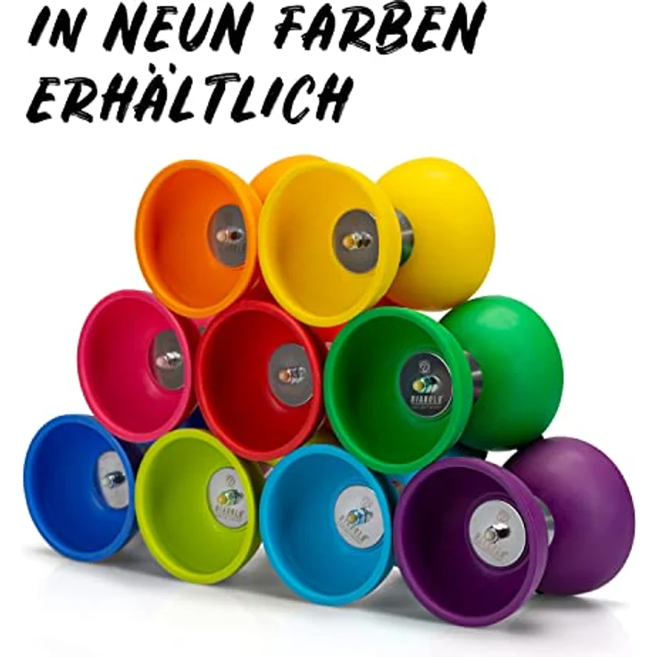 Diabolo Freizeitsport Jonglier-Set Basic mit Diabolo (rot), Handsticks aus Aluminium, Ersatzschnur (160cm) und Gedruckter Anleitung - ideal zum Verschenken für Kinder, Einsteiger & Anfänger – Bild 7