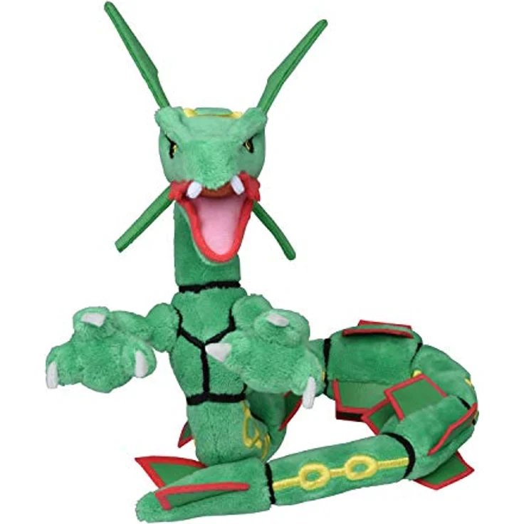 The Pokemon Company Pokemon Center Original - Pokemon fit - Rayquaza, Plüschfigur mit Mikroperlenfüllung, 15 cm hoch, Teil der Sitting Cuties Kollektion – Bild 2