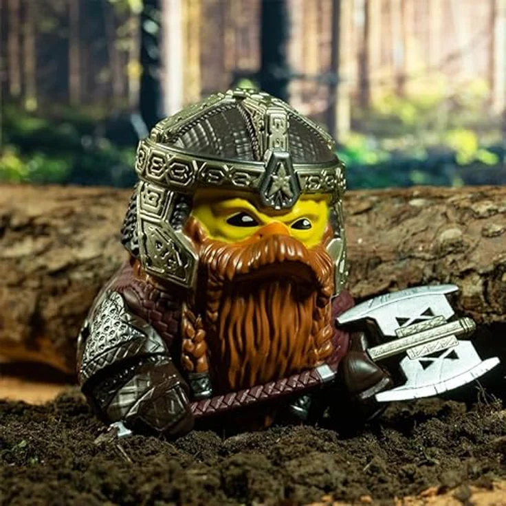 TUBBZ Gimli Box-Ausgabe, Sammler-Vinyl-Gummiente Figur, 9 cm groß, offizielles Der Herr der Ringe Merchandise – Bild 3