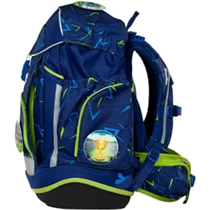 ergobag Maxi Set 6-teilig, ergonomischer Schulrucksack für große Kinder ab 1. Klasse, Dunkelblau, mit flexibel trennbarem Hauptfach und wasserdichtem Boden – Bild 3