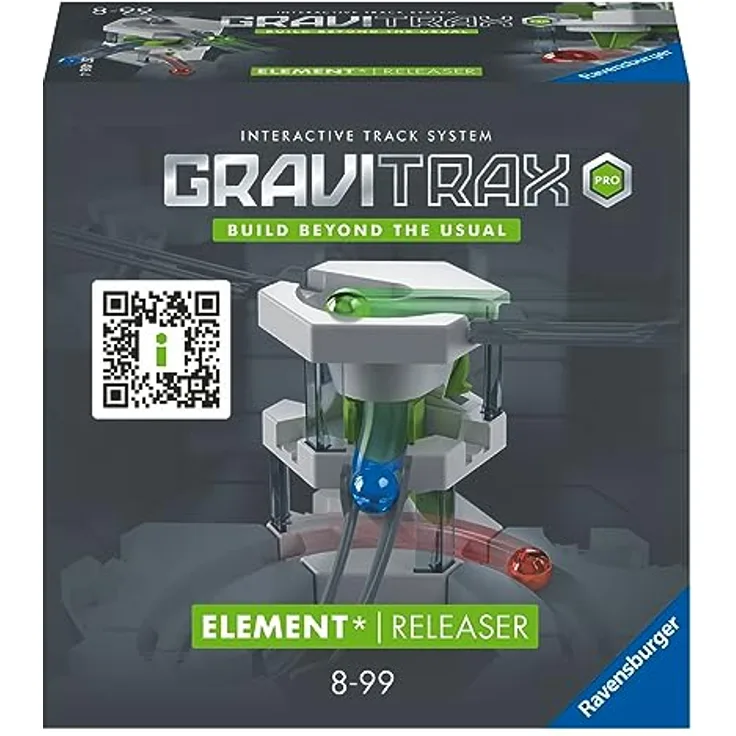 Ravensburger GraviTrax PRO Element Releaser - Zubehör für das Kugelbahnsystem. Kombinierbar mit allen GraviTrax Produktlinien, Starter-Sets, Extensions & Elements, Konstruktionsspielzeug ab 8 J.