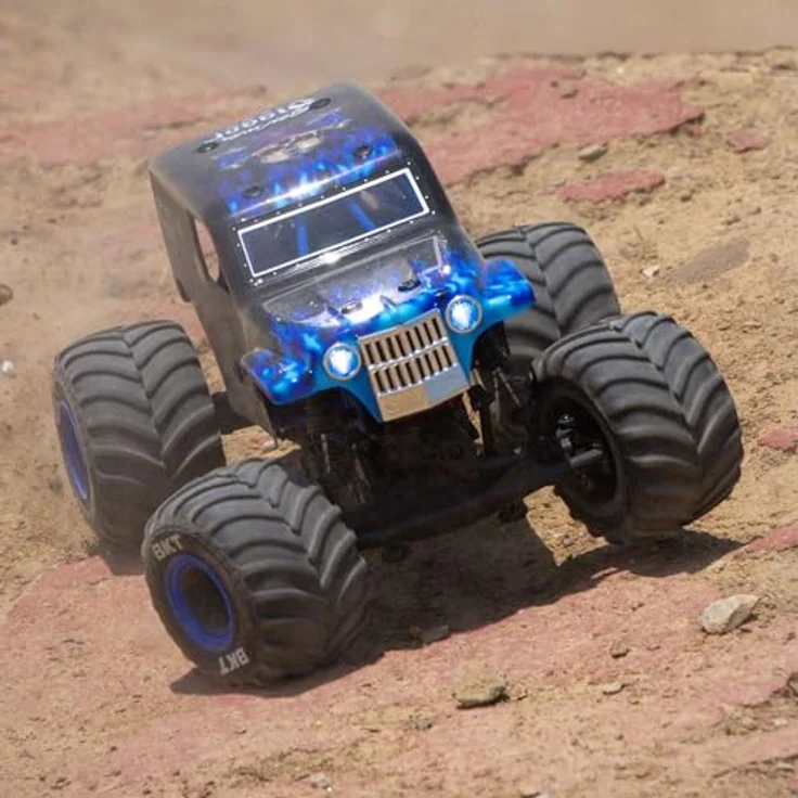 Losi Mini LMT 4WD Monstertruck RTR 1:18 - Losi RC Son-uva Digger, Offiziell lizenzierte Karosserie, Allradantrieb – Bild 6