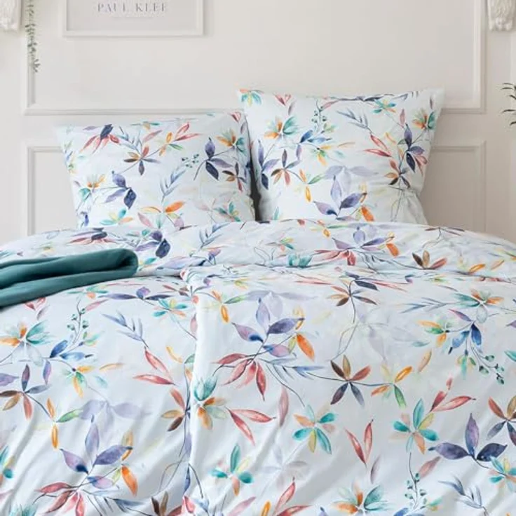 Estella Mako Interlock Jersey Bettwäsche Delphine Multicolor - Kinderbettwäsche mit ägyptischen Langstapelgarnen und Estella Garantie-Reißverschluss – Bild 3