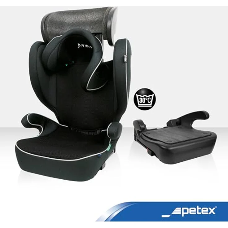 Petex Kindersitzerhöhung Kindersitz Basic Plus 1600, Autositzerhöhung in Schwarz nach ECE R129 – Bild 5