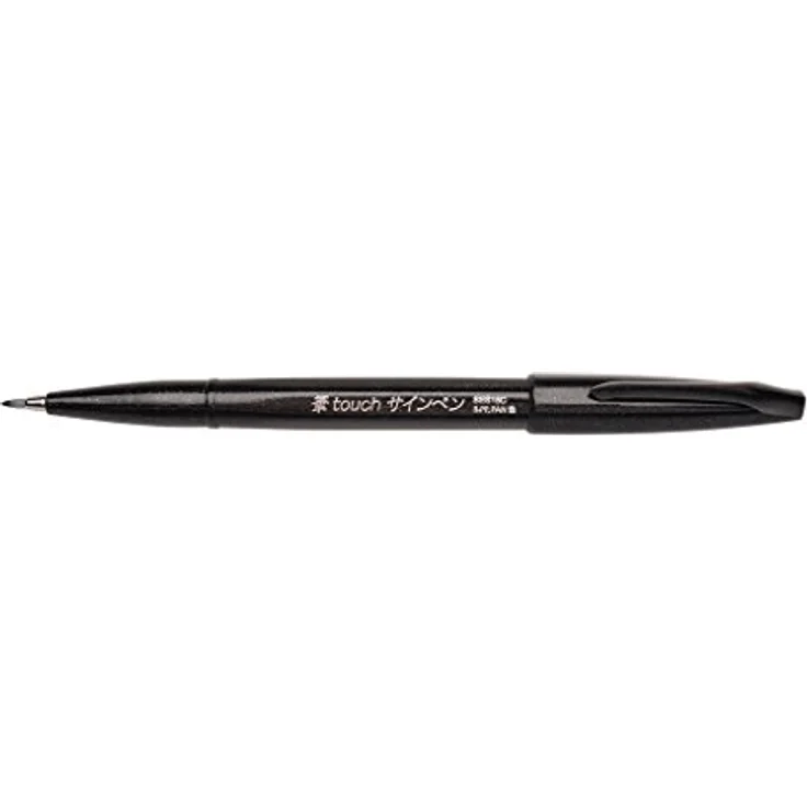 Pentel Sign Pen Brush Touch 4er Set, grün für Lettering und Zeichnen – Bild 2