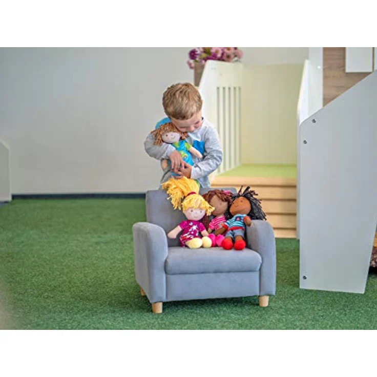 Betzold Stoffpuppen 4er-Set, 30 cm groß, weiche Kuschelpuppen für Jungen und Mädchen, fördert die Fantasie – Bild 4