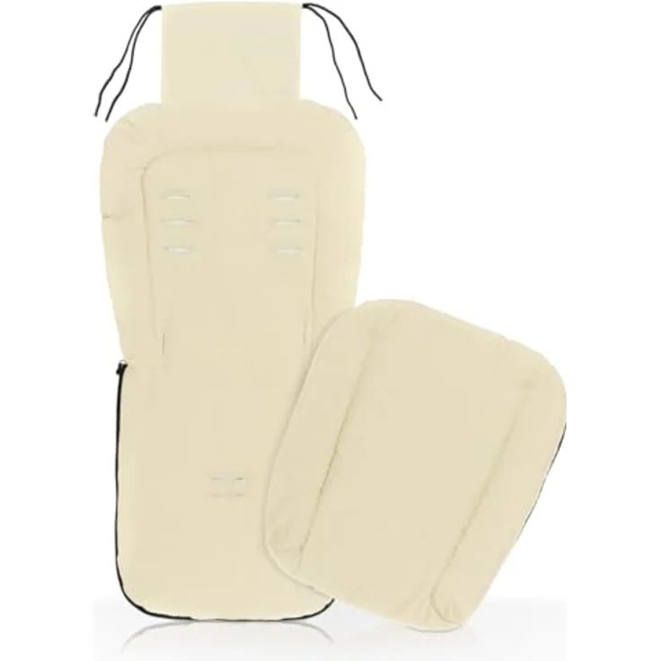 Stimo24 Fußsack/Sommerfußsack für Buggy Kinderwagen Jogger, 90 x 40 cm, waschbar bei 30°C, Beige – Bild 3