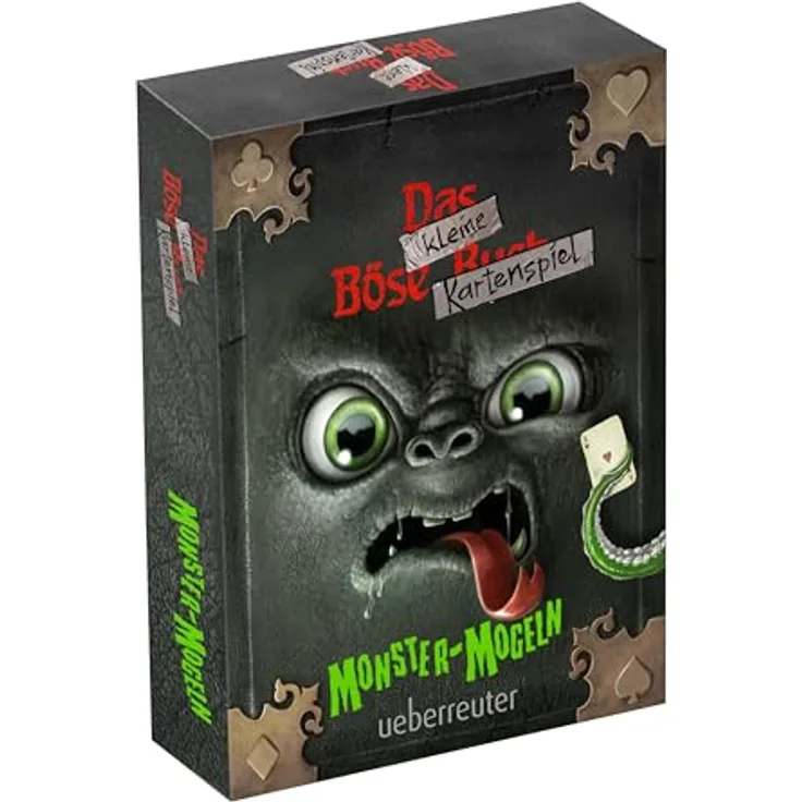 Ueberreuter Verlag Das kl. böse Buch Kartenspiel 2 Mogeln, strategisches Kartenspiel für 2-6 Spieler, Farbe: Weiß