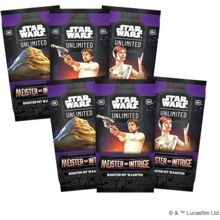 Asmodee FFG Star Wars: Unlimited TCG - Pre Release Box "Meister der Intrige" mit 6 Booster Packs, exklusive Promo-Karten und komplettes Turnier-Kit, für 2+ Spieler, ab 12 Jahren, Deutsch – Bild 5