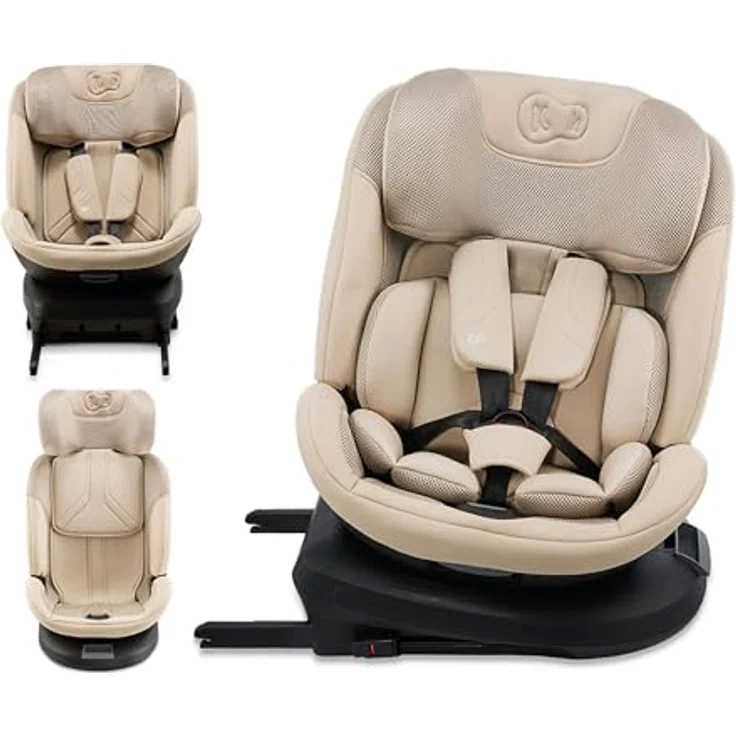 KinderKraft Xpedition 3, Reboarder nach ECE R129/i-Size Norm, bis 105 cm, 360° Drehfunktion, verbesserter Seitenschutz SPS+, schaumstoffgepolstert – Bild 1
