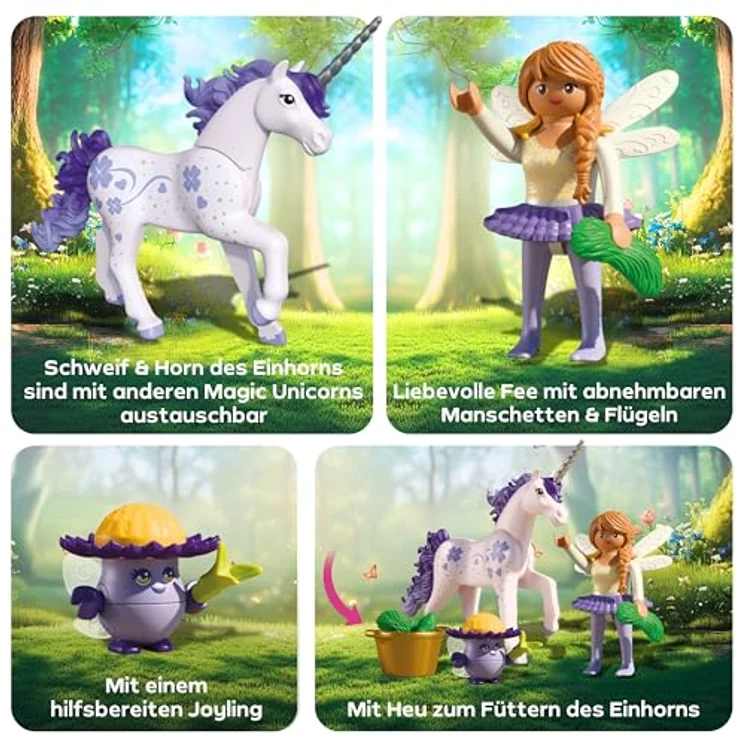 PLAYMOBIL Sammeleinhorn Glückslavendel mit Fee, Sammelfigur zum Spielen und Sammeln – Bild 4
