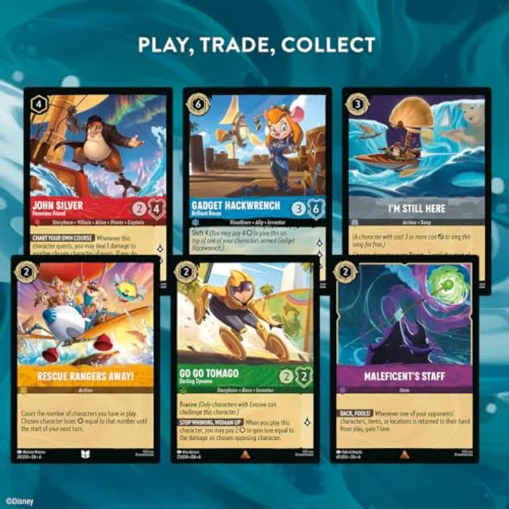 Ravensburger Disney Lorcana Trading Card Game: Azurite Sea - Emerald and Sapphire Deck (Englisch) – Bild 4