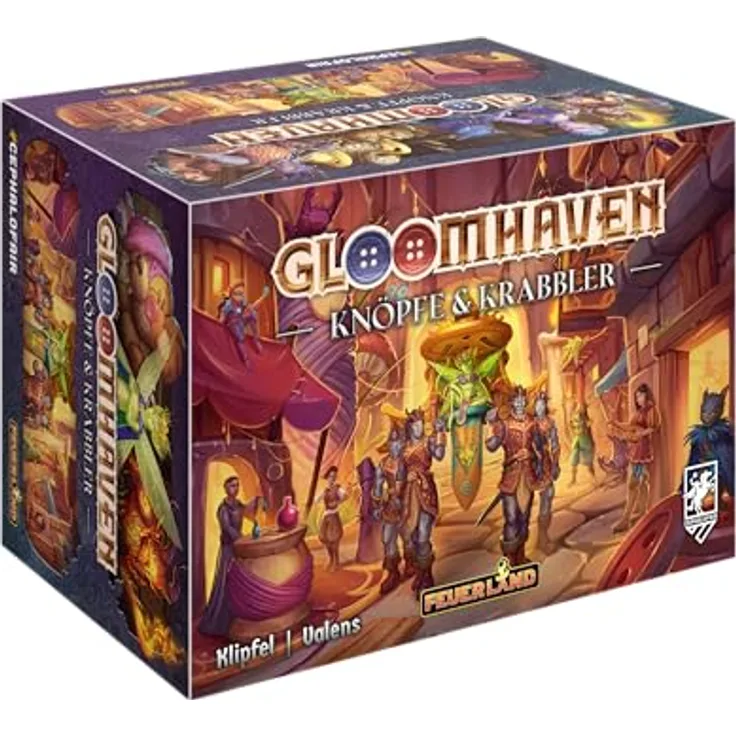 Feuerland Spiele Gloomhaven - Knöpfe & Krabbler, Eigenständiges Solospiel für 1 Person