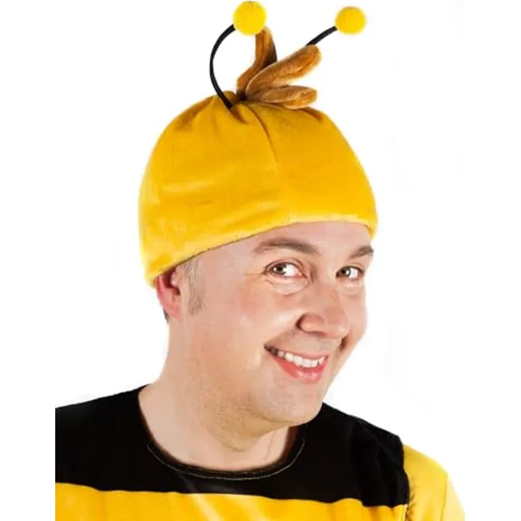 Maskworld Willi Kopfbedeckung für Erwachsene - Gelbe Biene Maja Kostümzubehör