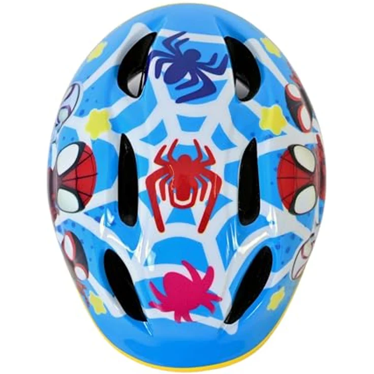 Fahrradhelm Kinder | Kinderhelm 3 Jahre | Spiderman | Gr. 52-56 | 220g Leicht | EPS Schaum | Klickverschluß & Belüftungsöffnungen | Sicher & Stylisch | TÜV/GS & CE EN 1078 geprüft – Bild 5