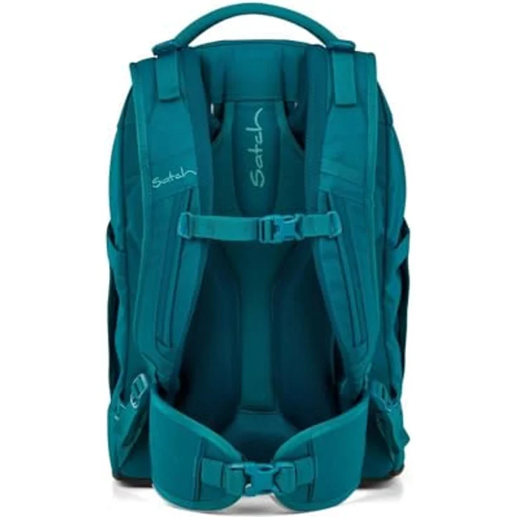 Satch pack Schulrucksack Set 2tlg. Deep Petrol, inkl. Schlamperbox mit 3D Soft-Mesh Rückensystem und Organizerfach – Bild 4