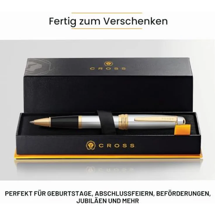 OTTO Füllfederhalter Bailey-Kollektion, hochpoliertes Chrom und 23-karätig-goldplattierte Beschläge, schwarz – Bild 5