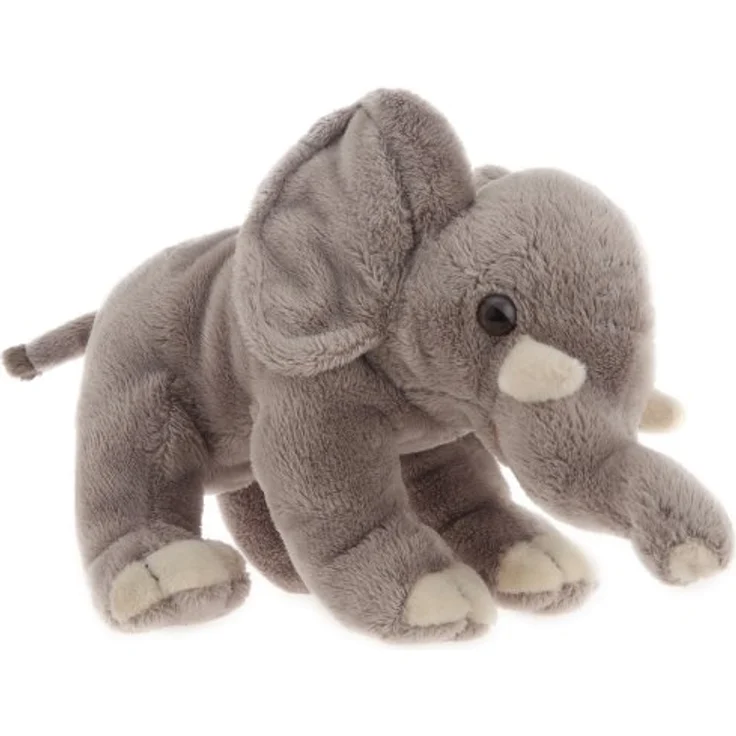 WWF 00800 - Plüschtier Afrikanische Elefanten, lebensecht gestaltetes Kuscheltier, 18 cm, wunderbar weich, Handwäsche, 2-fach sortiert – Bild 1