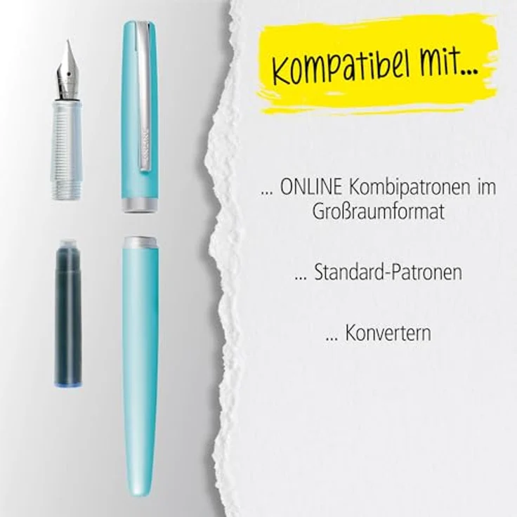Online Pen Eleganza Füllhalter, Metall, Federstärke medium, in Geschenkbox – Bild 6