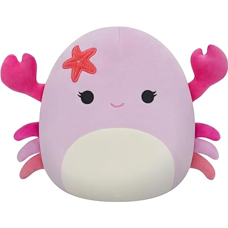 Squishmallows Original 7,5 Zoll Cailey – Pink Crab – Ultrasoft Stuffed Animal Plush Toy von Kellytoy – Bild 1