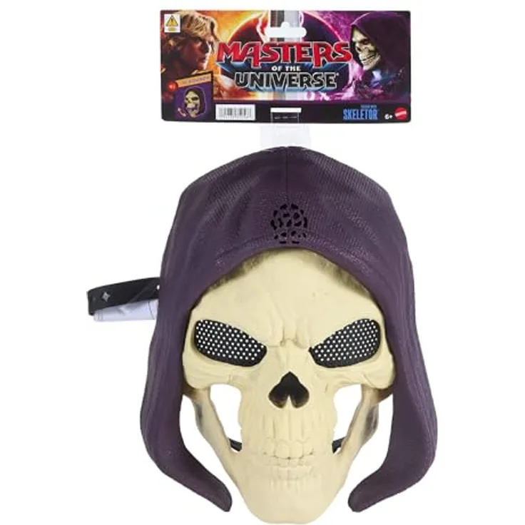 Mattel GmbH Verkleidungsmaske Masters of the Universe Skeletor, mit 6 Sprüchen und leuchtenden Augen, für Kinder ab 6 Jahren