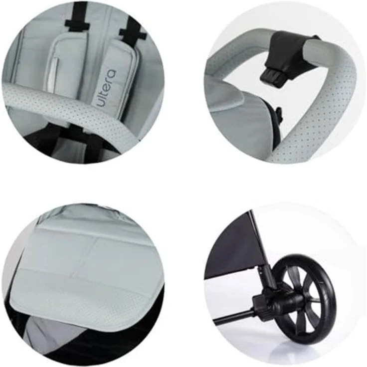Chipolino Ultera Buggy, klappbar mit Federung, 5-Punkt-Sicherheitsgurt und Hinterradbremse, türkis – Bild 5