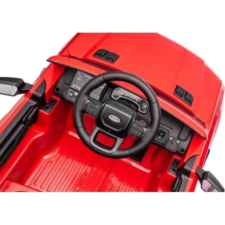Sun Baby Ford Raptor Kinder Elektroauto, SUV mit 12V Akku, Fernbedienung, LED, MP3 Sound, für Kinder ab 3 Jahren, rot – Bild 9