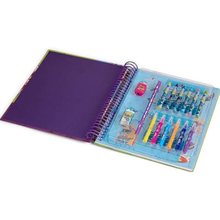 Canenco Kreativset Disney Stitch - Color & Create - Schablonen-Malbuch für kreative Bastelideen, geeignet für Kinder ab 3 Jahren – Bild 3