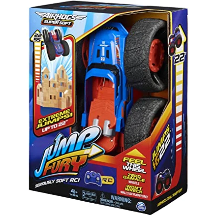 Air Hogs Jump Fury ferngesteuertes Fahrzeug für drinnen springt bis zu 55cm hoch Auto 1:15 4 Jahr(e) – Bild 10