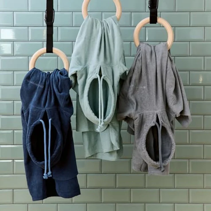 TOM TAILOR HOME Badeponcho COLOR BATH, Midilänge, Frottier, Kapuze mit Kordel, Bauchtasche, saugstark aus 100% Baumwolle, auch in Kindergrößen – Bild 5