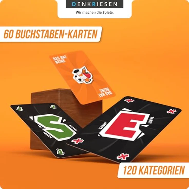 DENKRIESEN Stadt Land Vollpfosten® Extrem – Classic Edition | Ab 12 Jahren | 2-6 Spieler | Familienspiel - NEUHEIT - spaßgarantiert - actionreich - hochwertiges Markenspiel – Bild 4