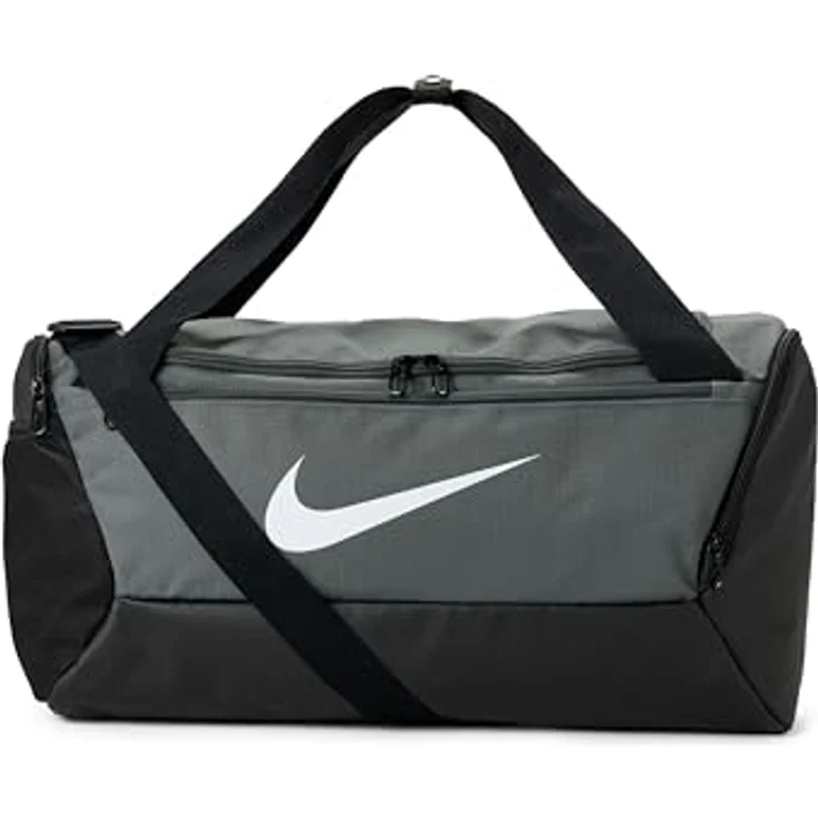 Nike Sporttasche Brasilia 9.5 Training Small Duffel, Schultergurt - Leichte Kindersporttasche in Grau – Bild 2