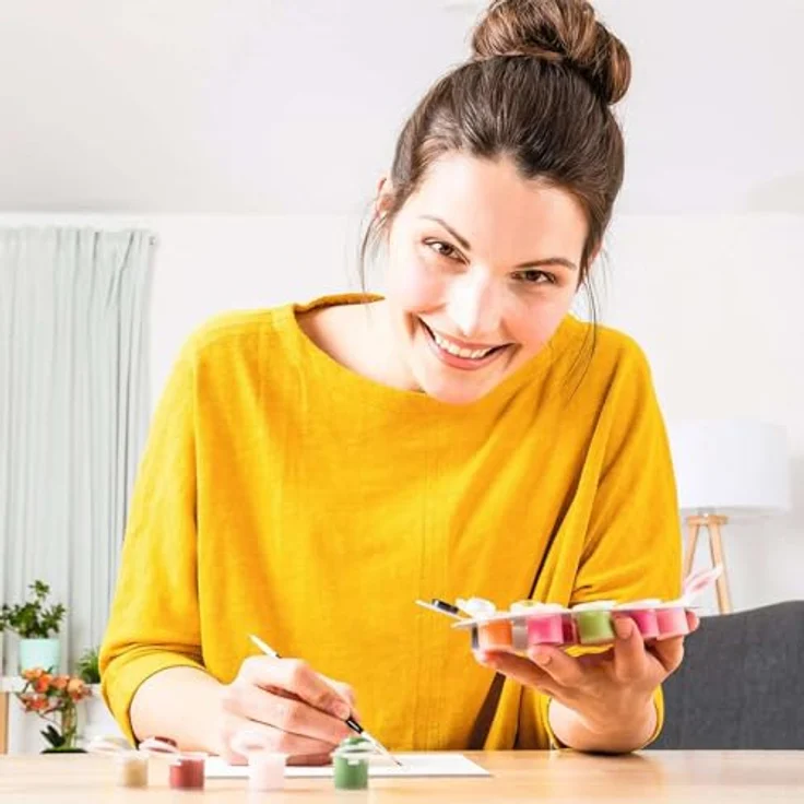Ravensburger CreArt Malen nach Zahlen Mocktail Himbeere, für Erwachsene ab 12 Jahren, Made in Europe, mit fertig gemischten Acrylfarben – Bild 5