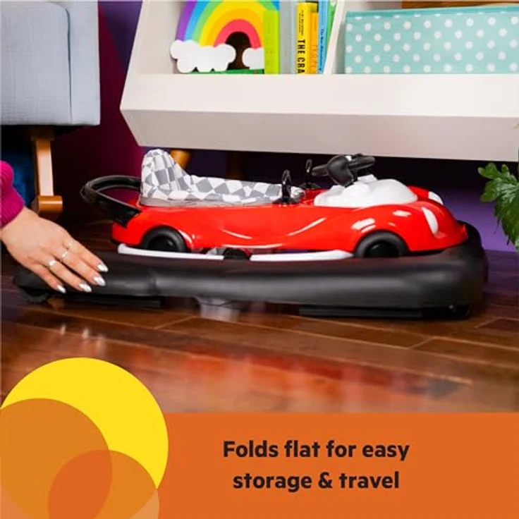 Bright Starts Lauflernhilfe Little Speedster™ 3-in-1 Car Walker – Rot Racer mit multisensorischem Spaß – Bild 6