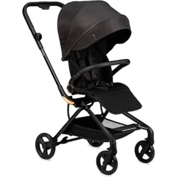 Momi Kinderwagen ADELLE, klappbarer Buggy mit 360°-Sitz und 5-Punkt-Sicherheitsgurt, Einkaufskorb, blau – Bild 1