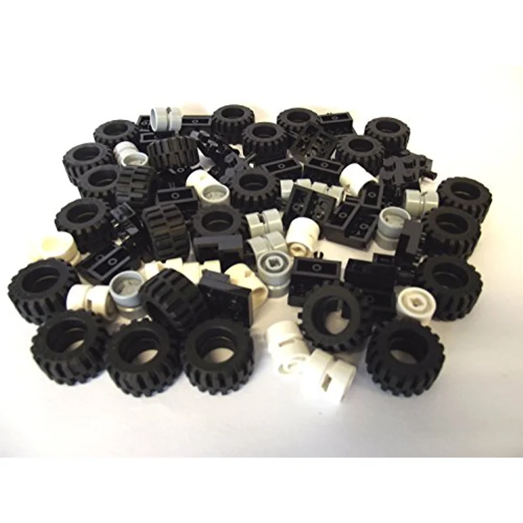 LEGO - 72-teiliges Räder, Reifen und Achs-Set. Lieferung erfolgt wie abgebildet. – Bild 2